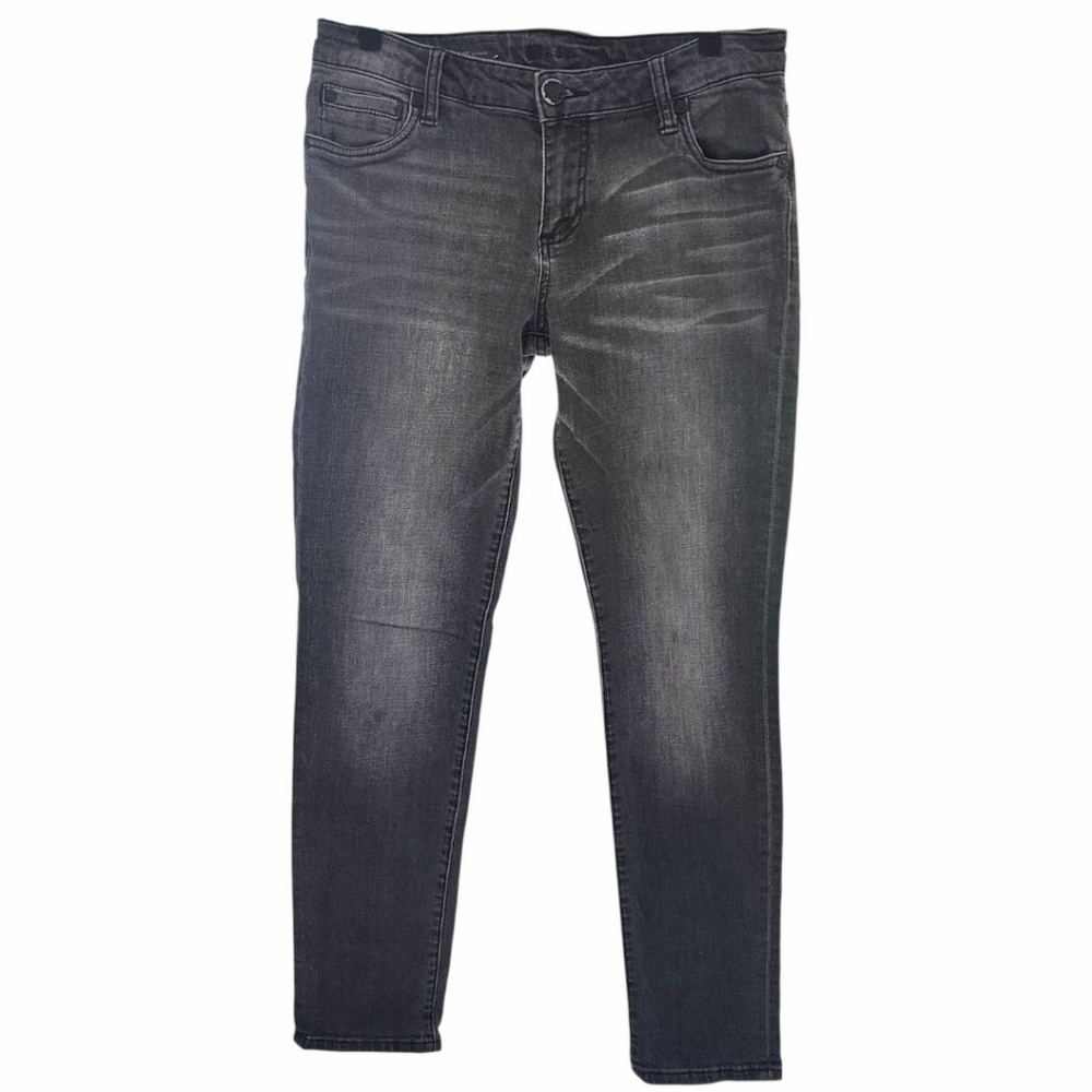 KUT Catherine Boyfriend Jeans 4 Black Wash Straight